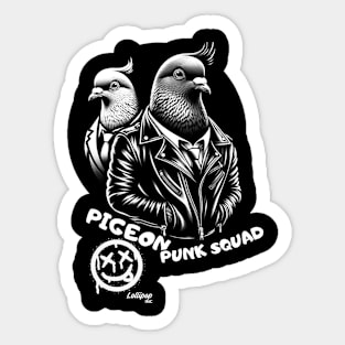 Pigeon Punk Squad: Gray Birds on the Block! Sticker